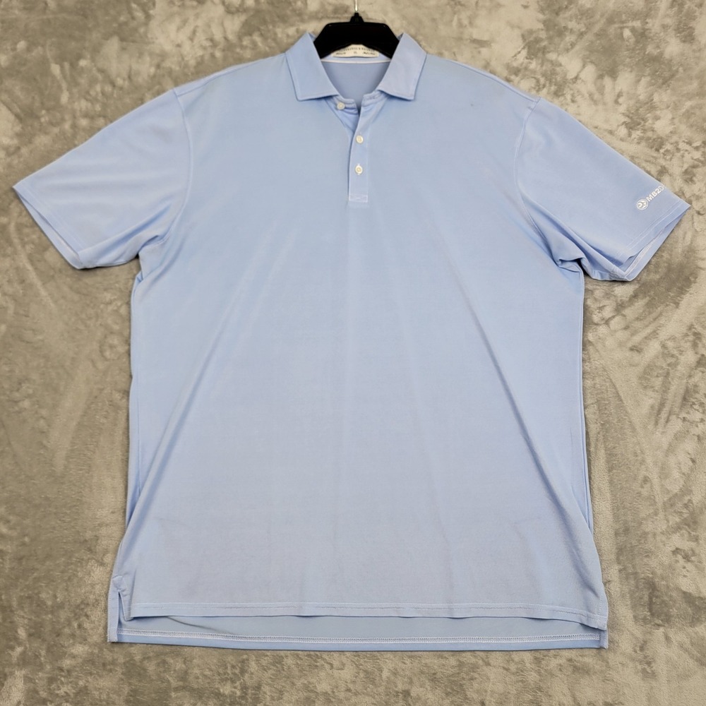 Holderness & Bourne Golf Polo Shirt Mens XL Light‎ Blue Tailored Fit Performance